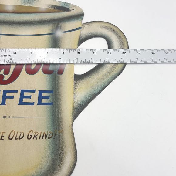 Vtg Java Jolt Tin Wall Mount Coffee Sign Restaurant Cafe Retro Collectible Metal - Picture 4 of 5